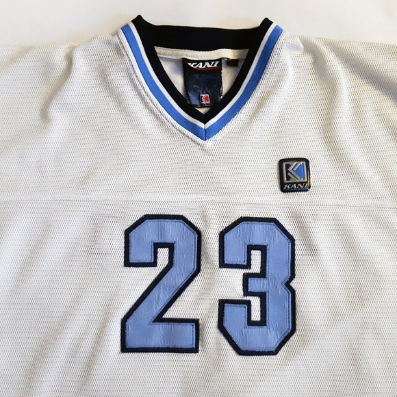 Karl Kani Vintage Men's Jersey Shirt XL White Blue - Picture 4 of 5